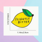 Slightly Bitter Lemon Enamel Pin -2.4cm x 2.9cm