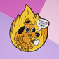 This is Fine - Sarcastic Dog Enamel Pin -3.5m x 2.8cm