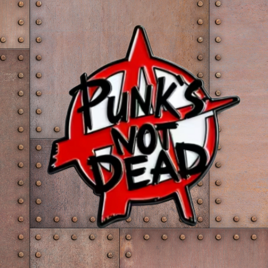 Punk's Not Dead Enamel Pin -3.5cm x 3.2cm