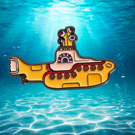 Yellow Submarine Enamel Pin -3.41cm x 2.1cm