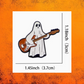 Ghost in the Low End - Bass Guitar Enamel Pin - 3.7cm x 3.0cm
