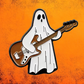 Ghost in the Low End - Bass Guitar Enamel Pin - 3.7cm x 3.0cm