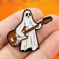 Ghost in the Low End - Bass Guitar Enamel Pin - 3.7cm x 3.0cm