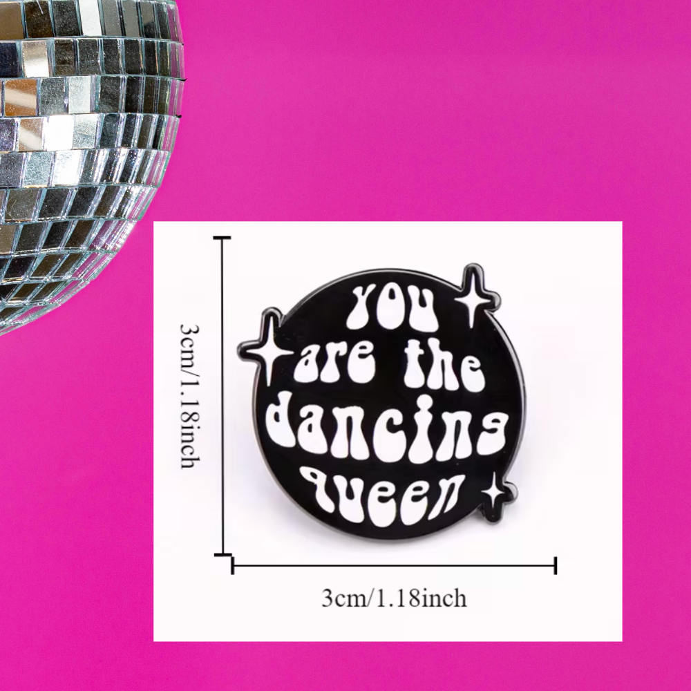 Dancing Queen - Disco Ball Enamel Pin - 3.0cm x 3.0cm