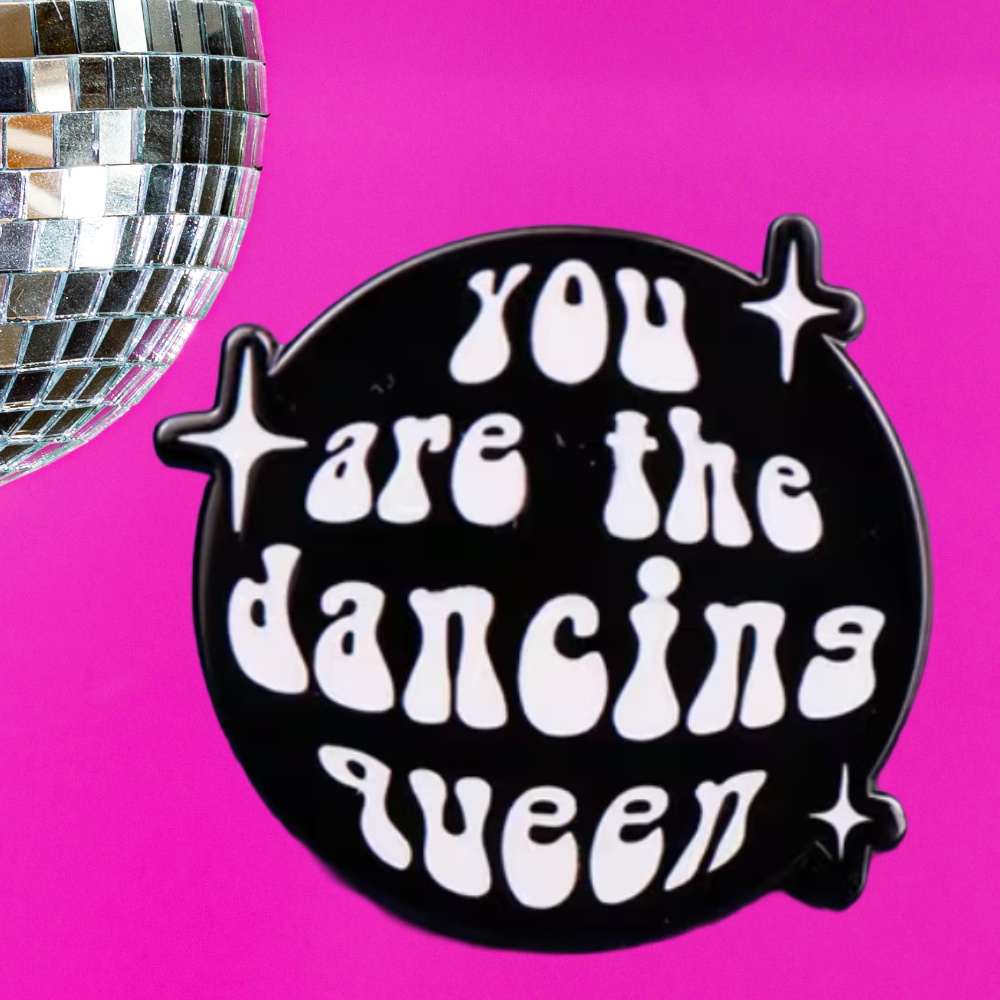 Dancing Queen - Disco Ball Enamel Pin - 3.0cm x 3.0cm