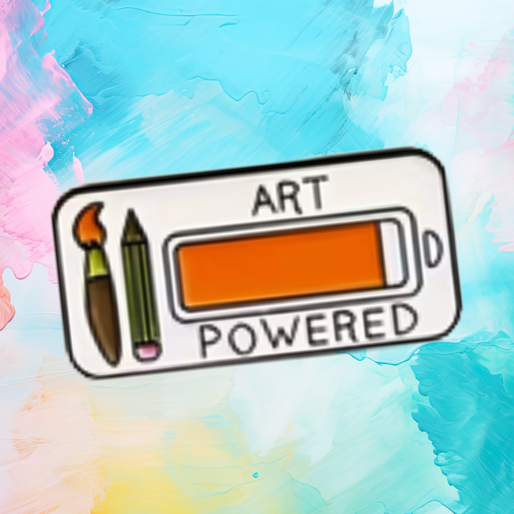 Art Powered - Enamel Pin - 1.5cm x 3.0cm