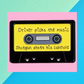 Driver Picks the Music - Funny Retro Cassette Enamel Pin (3.3cmx 2.2cm)