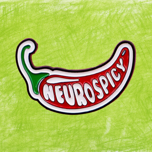 Neurospicy Chilli Enamel Pin (3.0cmx 2.0cm)