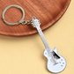 Guitar Shaped Keyring White - (13cm)