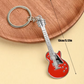 Guitar Shaped Keyring Red - (13cm)
