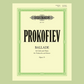 Sergei Prokofiev - Ballade for Cello and Piano Op. 15 Book (New Release)
