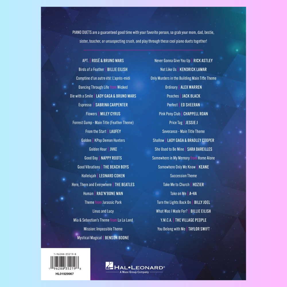 The Essential Pop Duet Piano Collection Spiral Bound Book - 40 Hit Songs (New 2026 )