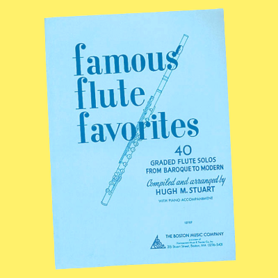 Famous Flute Favorites Flute/Piano Book - 40 Graded Flute Solos