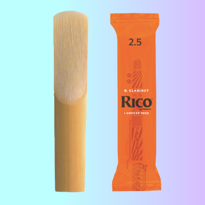 D'Addario Rico 2.5 Bb Clarinet Reed (Single) - Perfect for Beginners