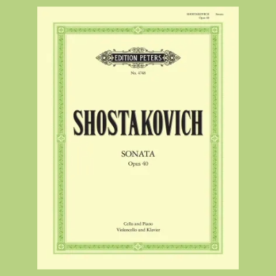 Shostakovich - Sonata in D minor Op. 40 for Cello and Piano Book