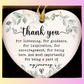 Thank You - Acrylic Heart Ornament (Teacher/Student Gift)