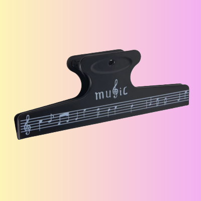 Black Sheet Music Clip - Keep Your Sheet Music Open and Steady