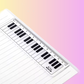 15cm Musical Keyboard Design Ruler
