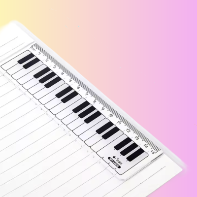 15cm Musical Keyboard Design Ruler