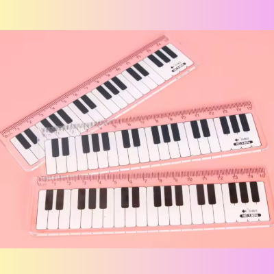 15cm Musical Keyboard Design Ruler