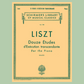 Franz Liszt- 12 Etudes for Piano Book