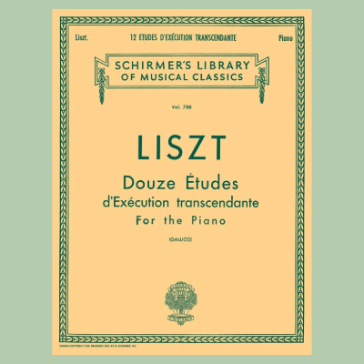 Franz Liszt- 12 Etudes for Piano Book