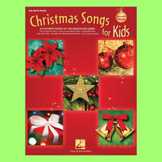 Christmas Songs For Kids - Big Note Piano Book (Updated Edition)