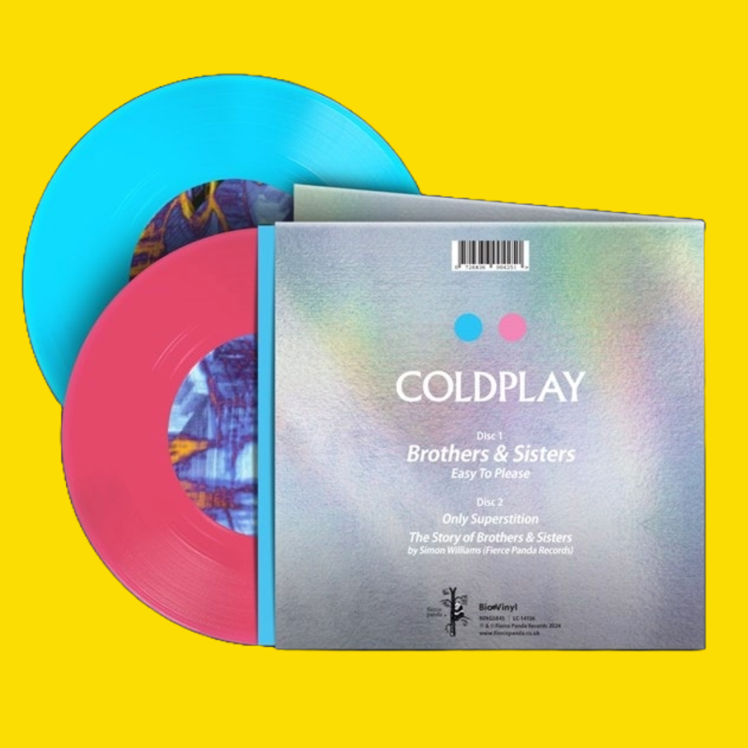 Coldplay - Brothers & Sisters (25th Anniversary Edition) 2 x 7" Limited Edition Blue and Pink BioVinyl