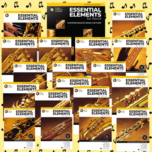 Essential Elements For Band Teacher Bundle A (Book/Olm) - New Edition 19 Books