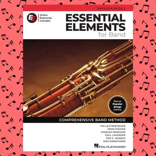 Essential Elements For Band Bassoon Book 2 (Book/Olm) New Edition Release 2025