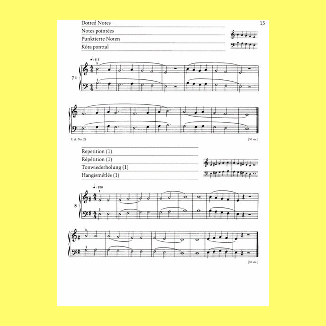 Bela Bartok - Mikrokosmos Volume 1 (Nos 1-36) Pink Piano Book
