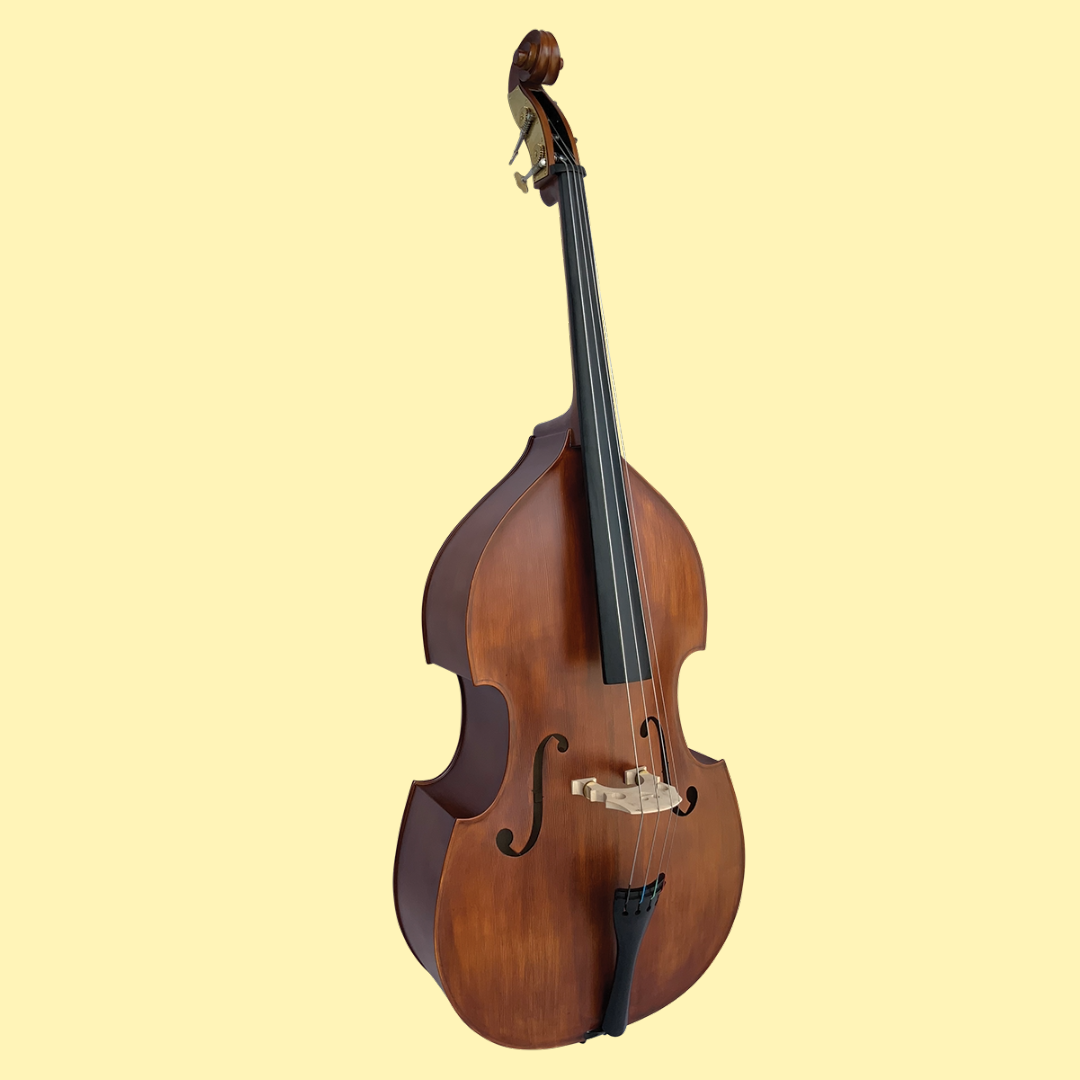 Vivo VIBSS1-34 Encore 3/4 Antique Finish Double Bass Full Solid Body with Bow & Bag (Back in Stock November)