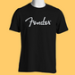 Black Fender Logo T-Shirt (Small - XXL) - 100% Cotton
