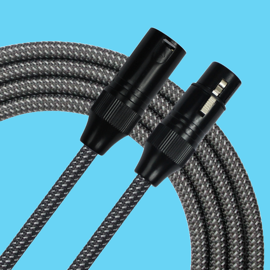 Kirlin Premium Plus 10ft Carbon Grey Microphone Cable