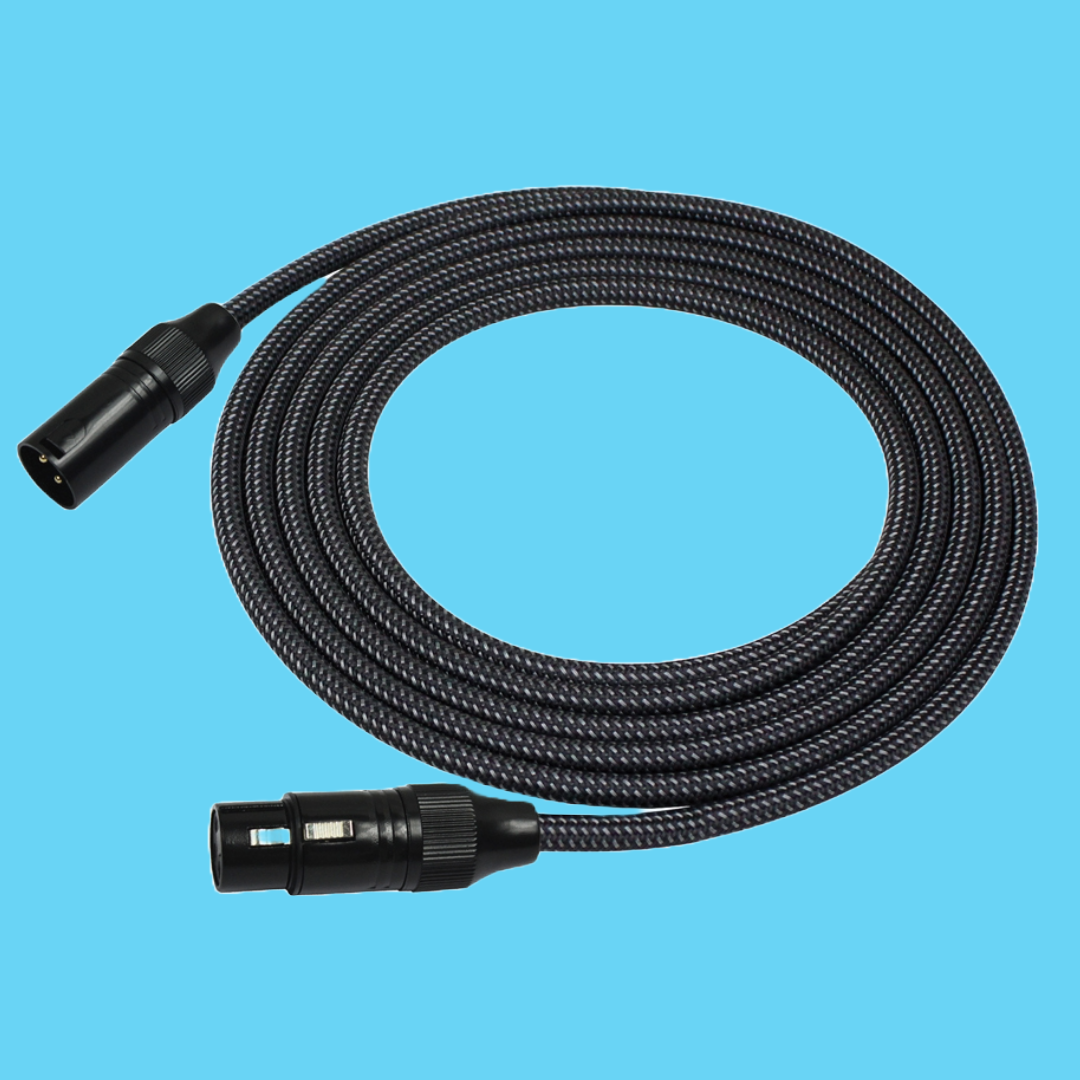 Kirlin Premium Plus 10ft Carbon Grey Microphone Cable