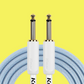 Kirlin KIPW201WGR-10 10ft Blue PVC-Woven Premium Plus Guitar/Instrument Cable