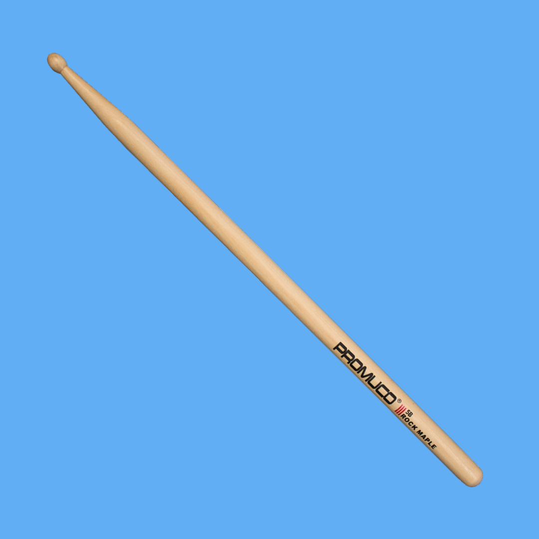 Promuco 18025B Rock Maple 5B Wood Tip Drumsticks