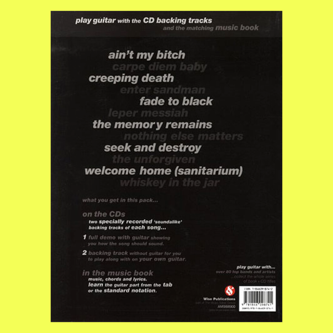 Play Guitar With Best Of Metallica Tab Book/Cd
