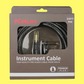 Kirlin IWB202WBW 20ft Premium Plus Wave Black Guitar/Instrument Cable (Right Angle-Straight)