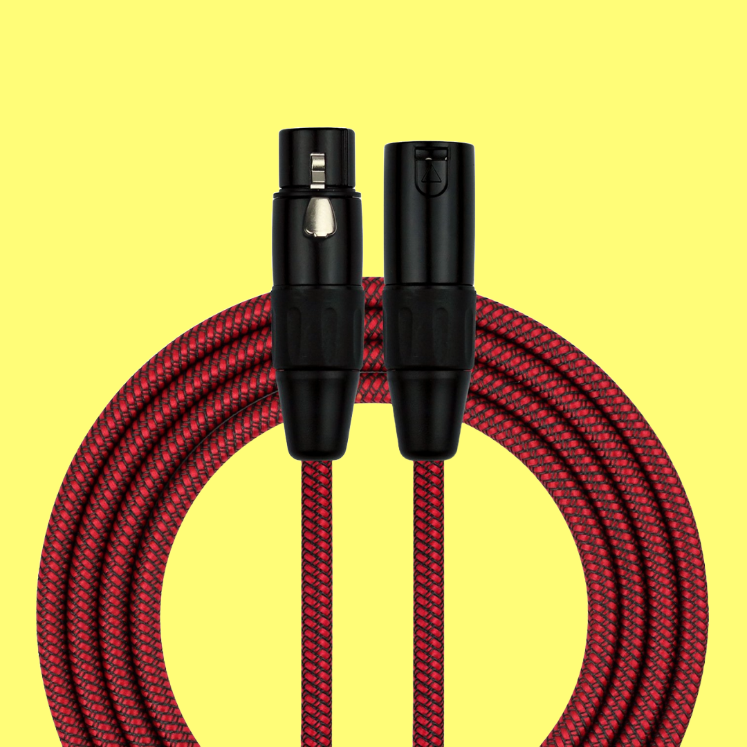 Kirlin Entry Woven Red 20ft XLR Microphone Cable