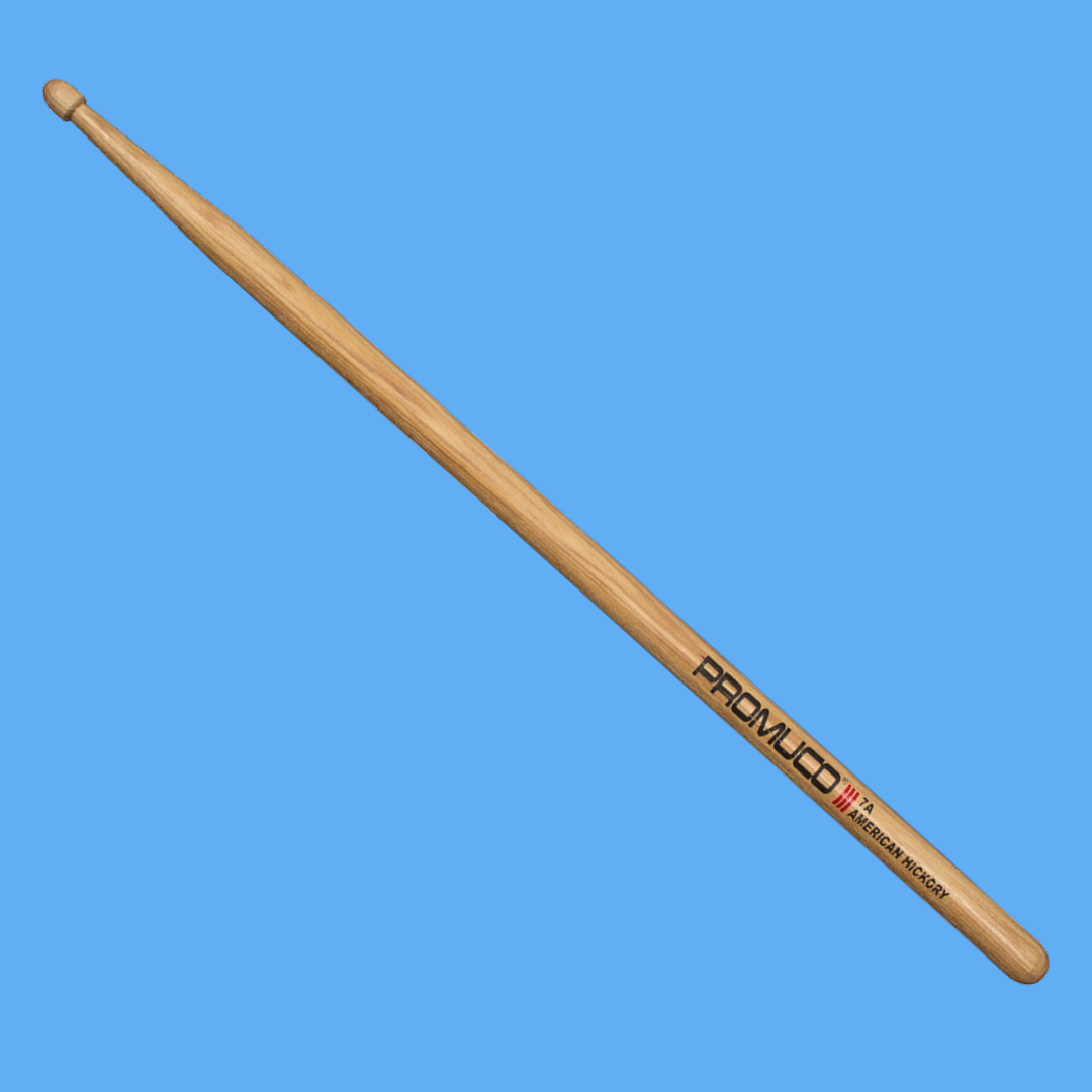 Promuco 18017A American Hickory 7A Wood Tip Drum Sticks