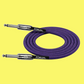 Kirlin IWC201BK 20ft Purple Entry Woven Instrument Cable (Straight)