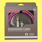 Kirlin IWB202WPP 10ft Premium Plus Wave Pink Guitar/Instrument Cable (Right Angle-Straight)