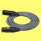 Kirlin Entry Woven Charcoal 30ft XLR Microphone Cable