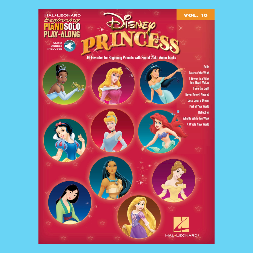 Disney Princess Beginning Piano Play Along Volume 10 Book/Ola