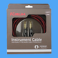 Kirlin IWB201WB 20ft Premium Plus Wave Red & Black Guitar/Instrument Cable (Straight)