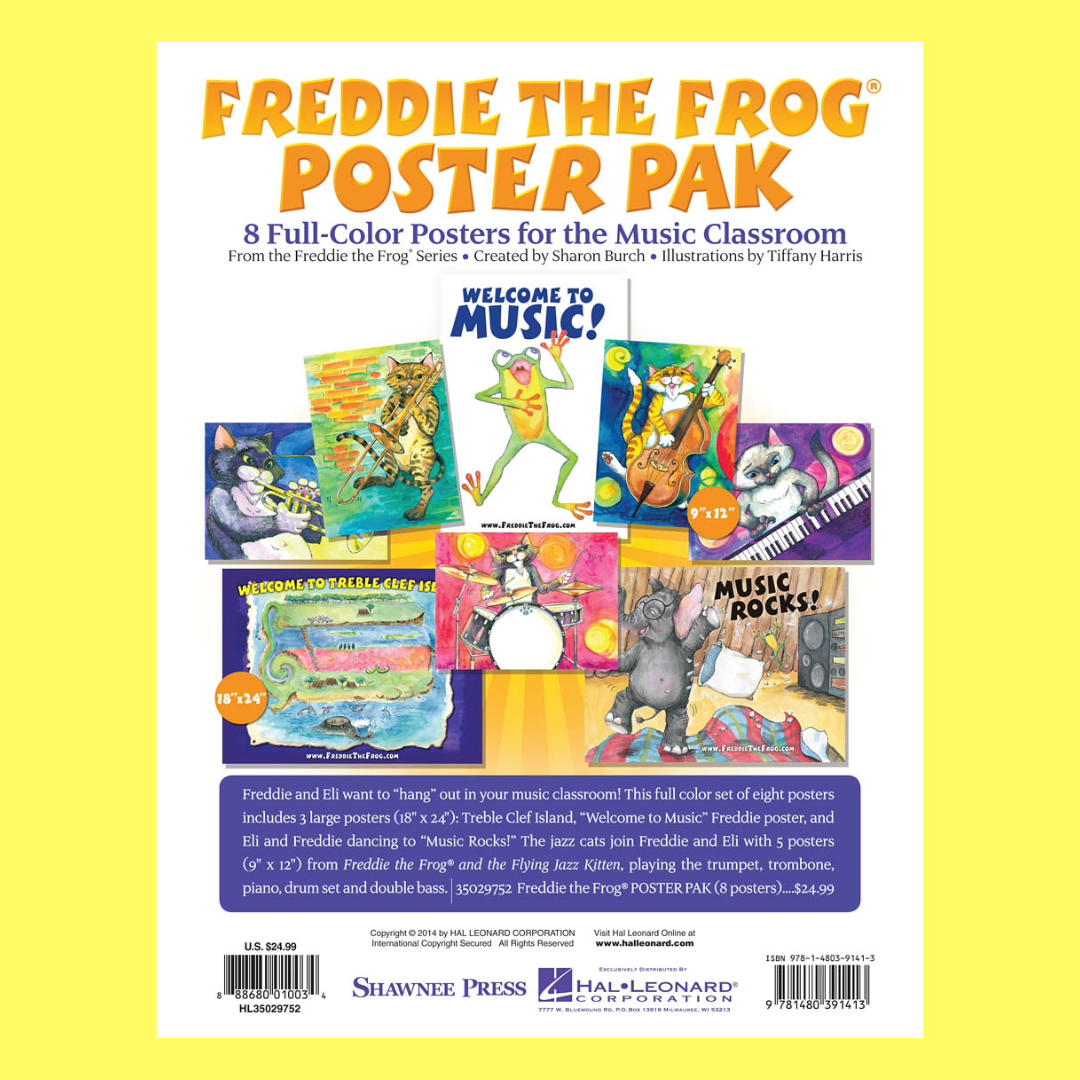 Freddie The Frog Poster Pak - 8 Full Colour Posters