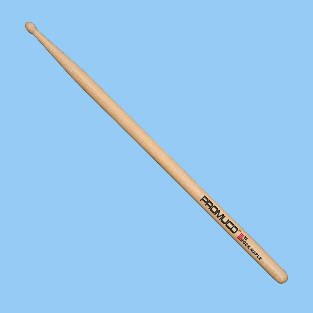 Promuco 18022B Rock Maple 2B Wood Tip Drumsticks