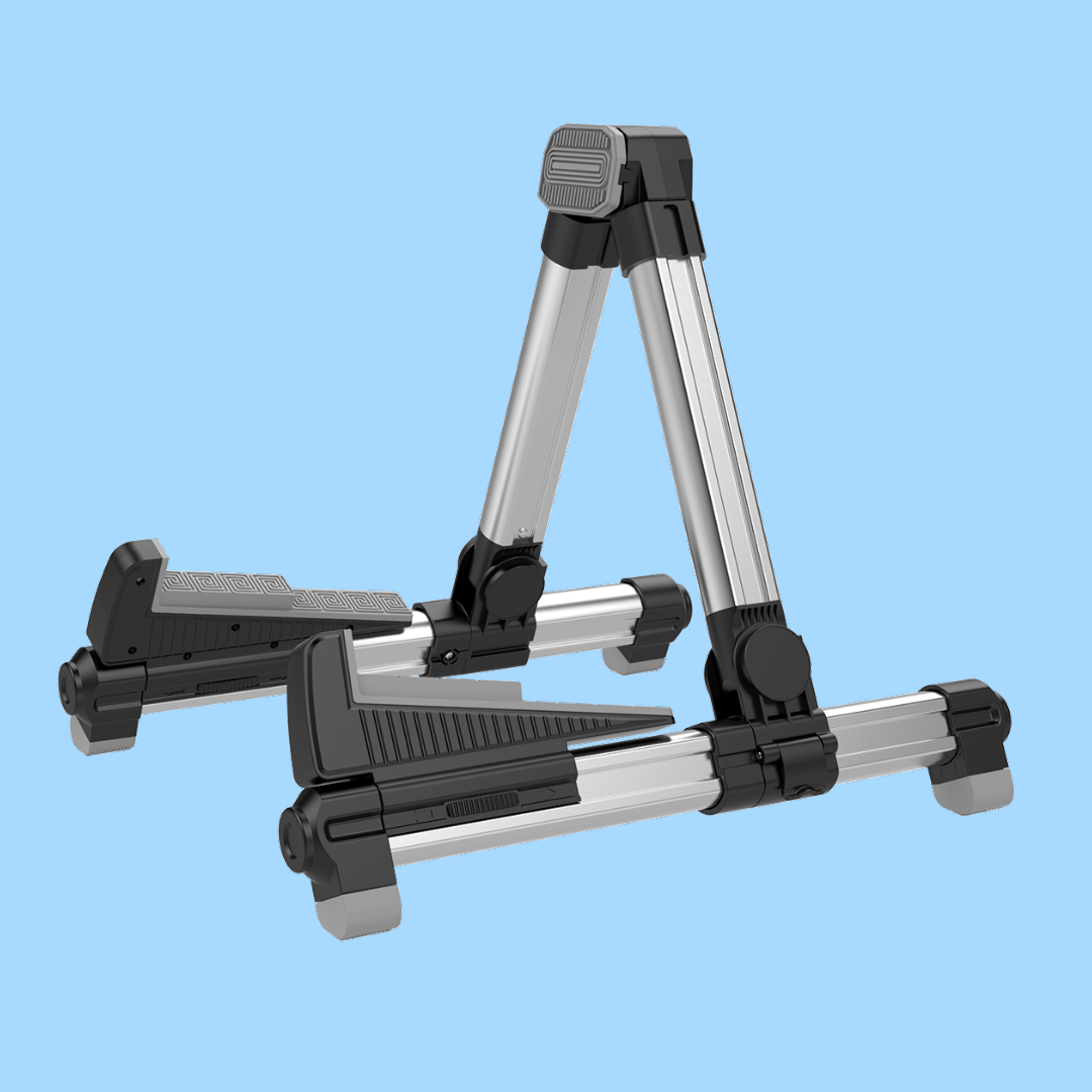 Support Guitare Pliable Aluminium - Léger Et Antidérapant | Pour Guitare Et Basse