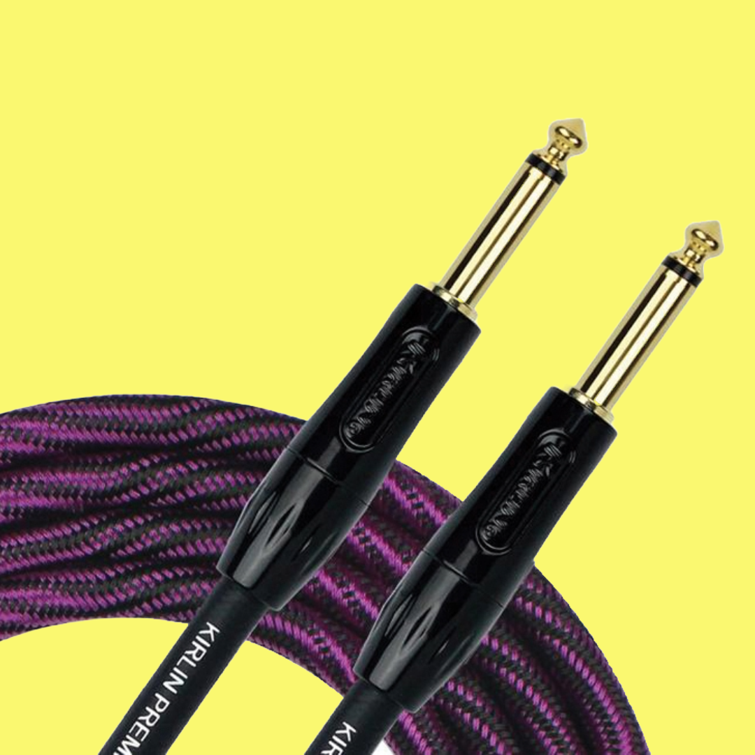 Kirlin IWB201WB 10ft Premium Plus Wave Purple Guitar/Instrument Cable (Straight)